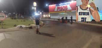 Motociclista morre ao colidir em rotatria na BR 242 no bairro Novo Horizonte em Barreiras